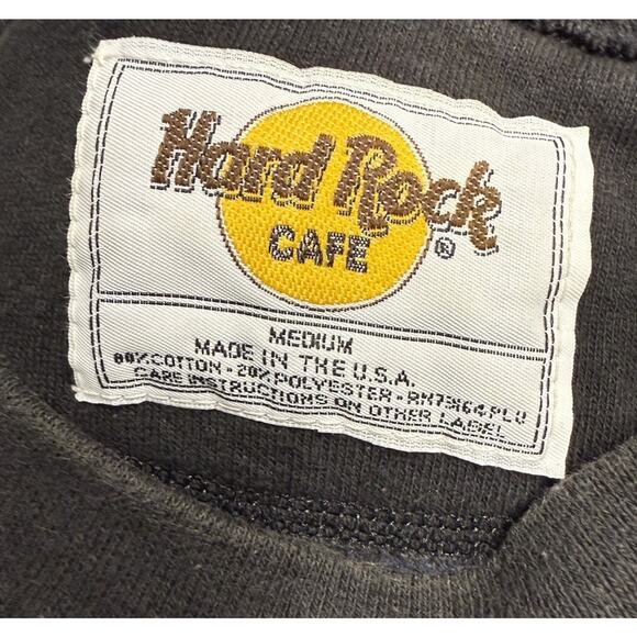 Vintage Hard Rock Cafe Atlanta Men’s Crewneck Sweatshirt Size Medium Made In USA - Picture 3 of 9